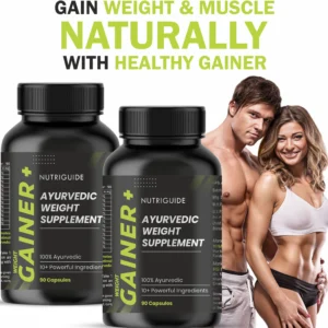 Nutri Guide Gainer+ Organic Weight Gainer I Helps Build Muscle & Mass Safely Weight Gainers